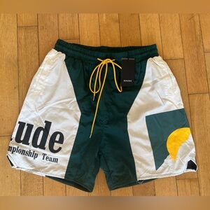 Rhude Marlboro World Championship Racing Green / White Shorts Men’s size Large